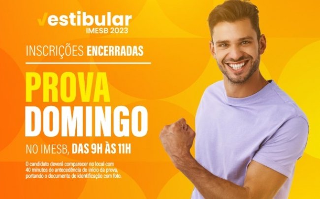 Vestibular IMESB 2023: prova acontece neste domingo (15/01)
