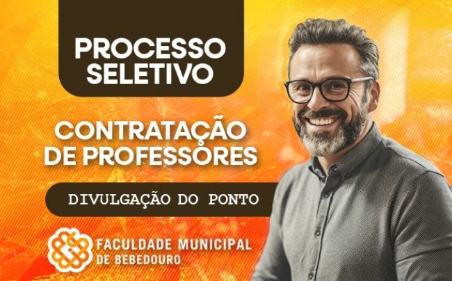 Faculdade Municipal de Bebedouro divulga o ponto para realização da prova didática – Edital nº 02/2025